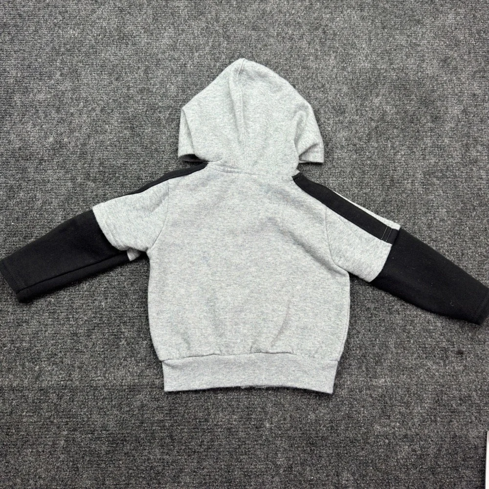 Carters Watch the Wear Gray Black Zip Up Hoodie Crest 6-9M 1811
